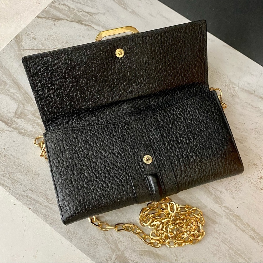 GUCCI G Logo Leather Wallet to Crossbody Bag 💼 - Picture 9 of 16